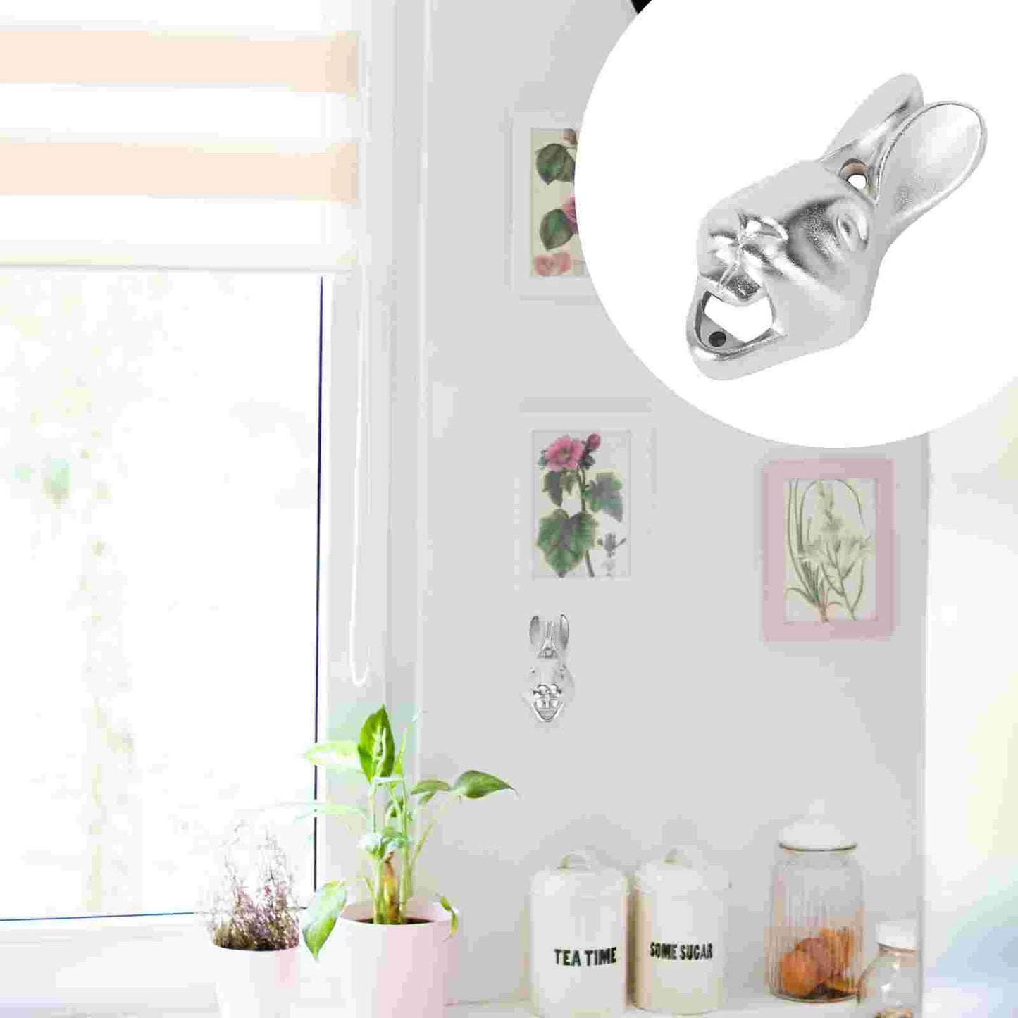 Honey Bunny Wall Mount Bottle Opener