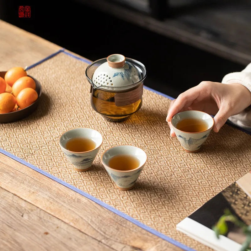 Hand Painted Ceramic Tea Set