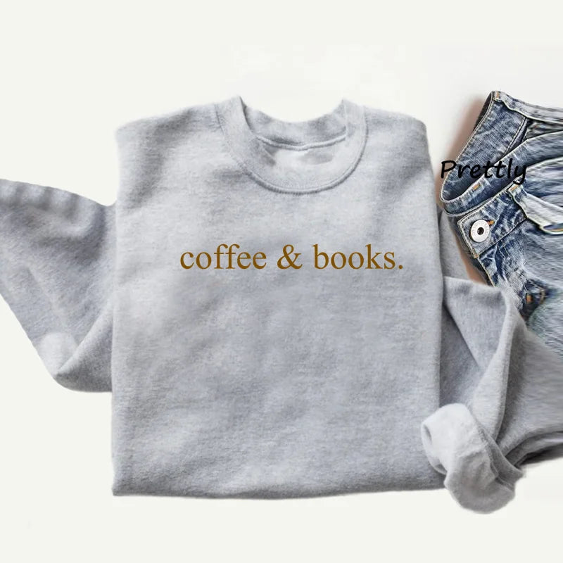 Coffee & Books Women's Crewneck