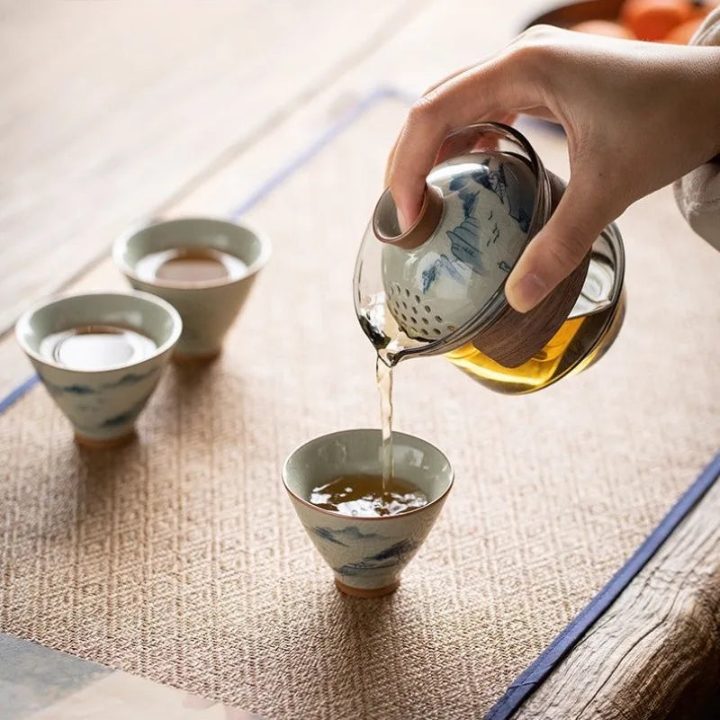 Hand Painted Ceramic Tea Set