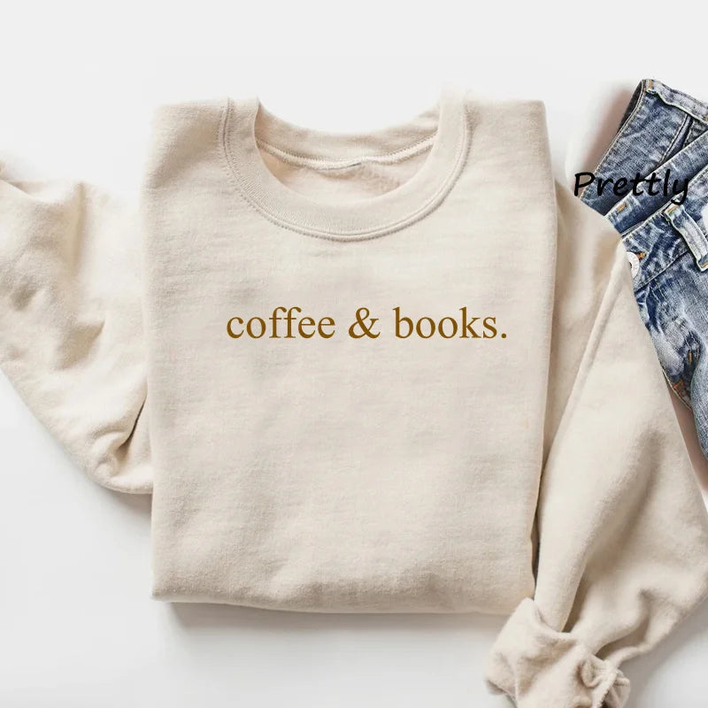 Coffee & Books Women's Crewneck