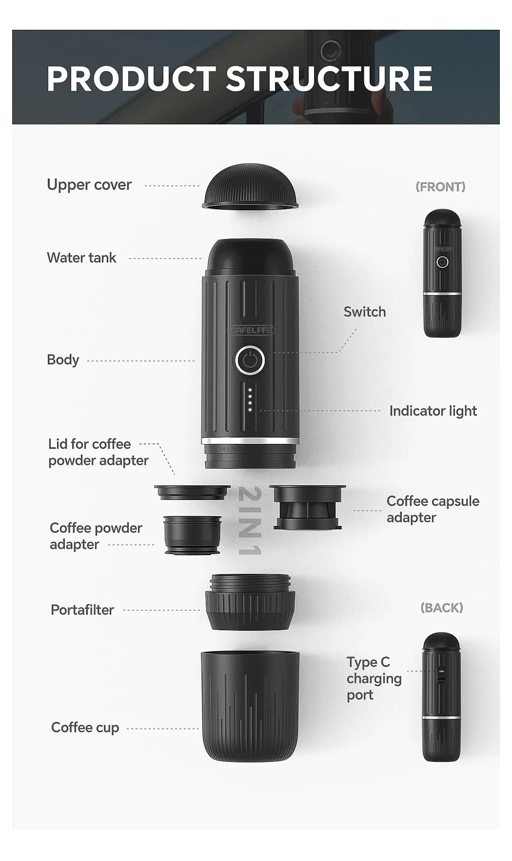 Portable Espresso Coffee Maker