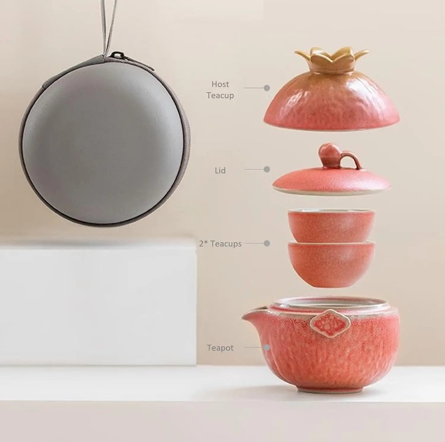 Pomegranate Tea Set
