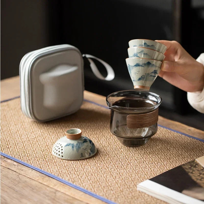 Hand Painted Ceramic Tea Set