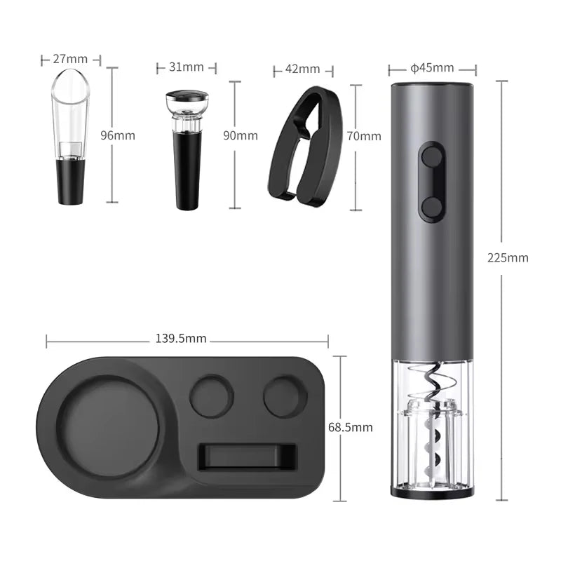 Electric Wine Opener Gift Set