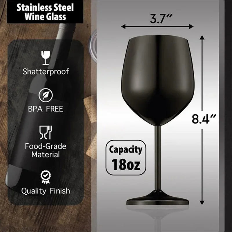 Luxe Pour Stainless Steel Wine Glass