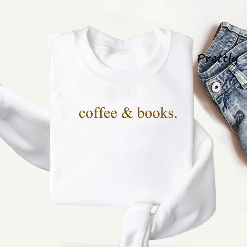 Coffee & Books Women's Crewneck