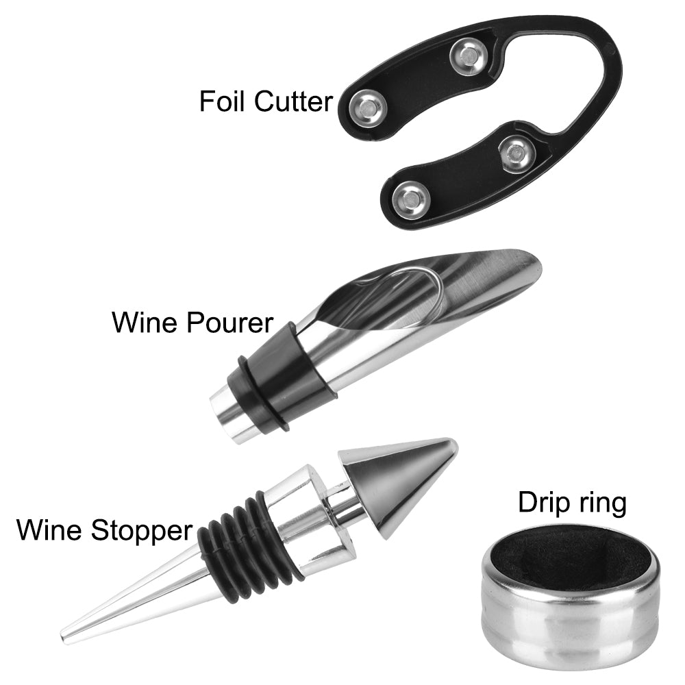 5 Piece Bottle-Shaped Wine Accessories