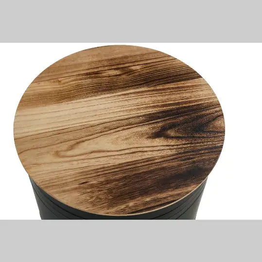 Oak & Iron Cocktail Tables (Set of 2)