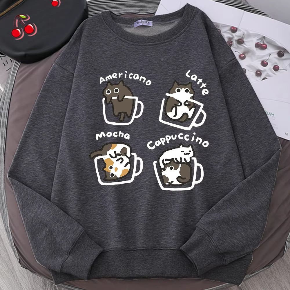Coffee Cat Crewneck