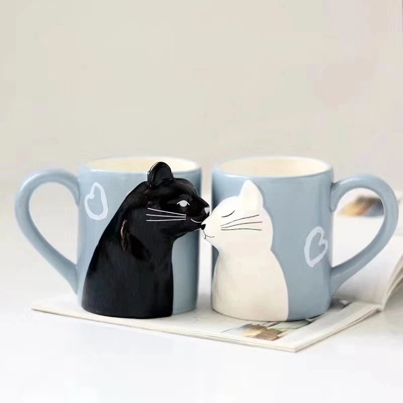 Cat Couple Mug Set