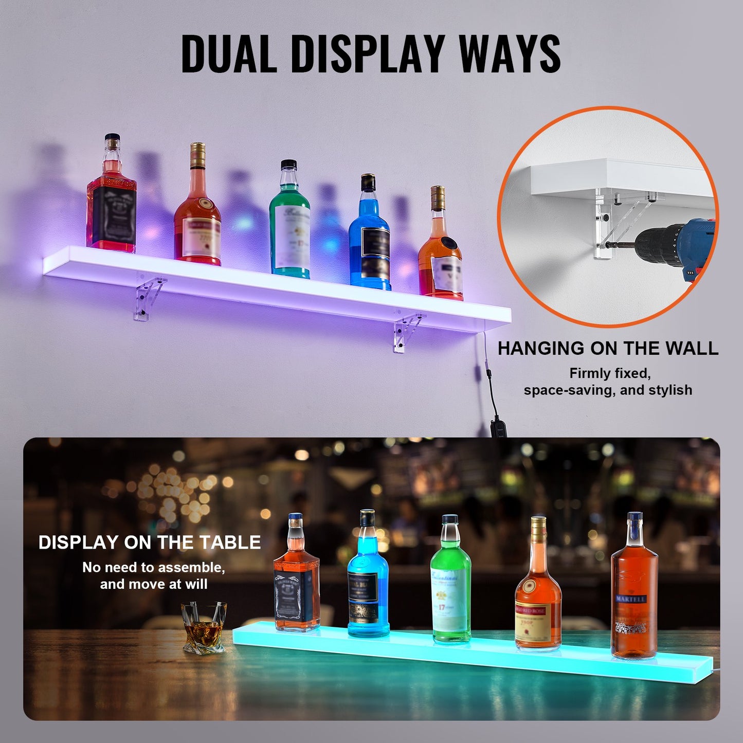 LED Liquor Bottle Display