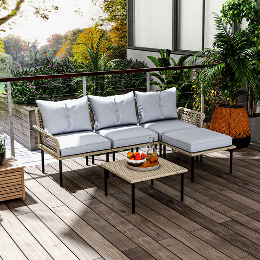 5-Piece Out sunny Rattan Patio  Set