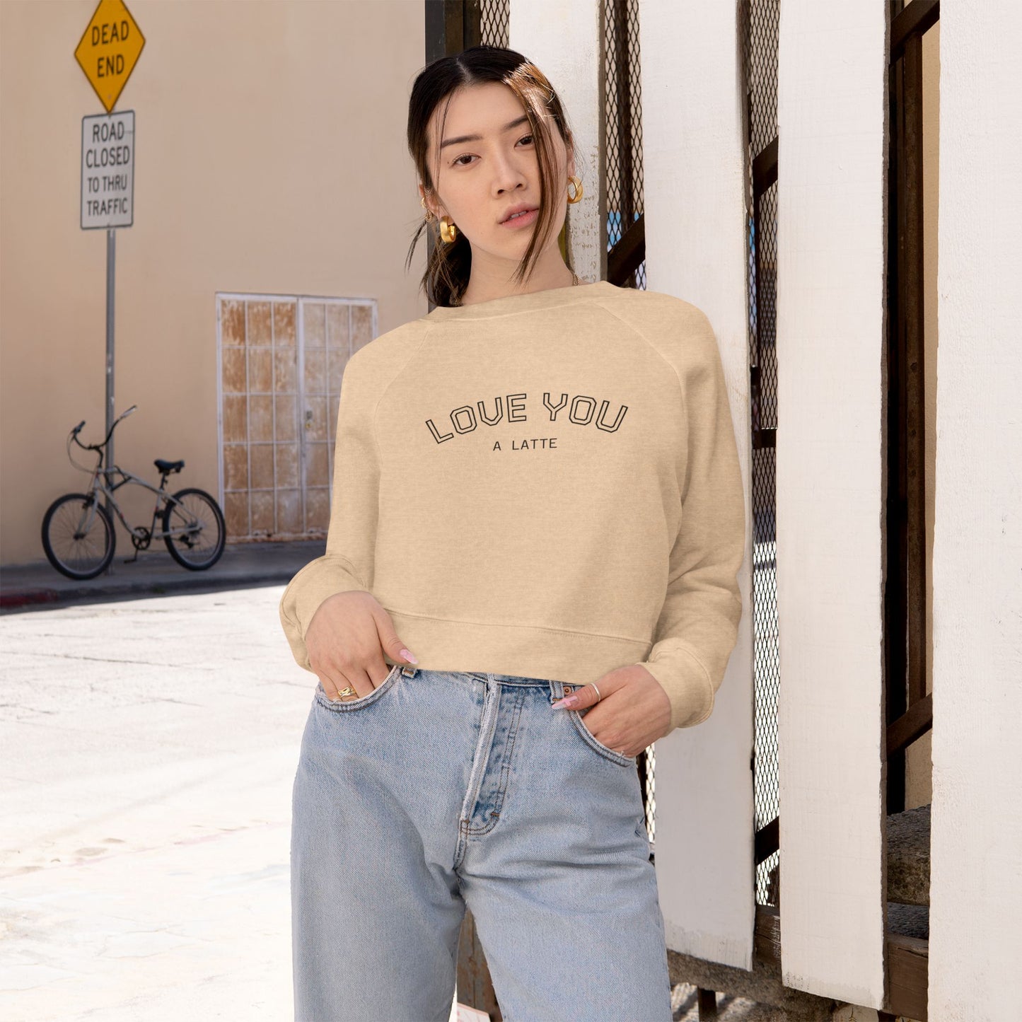 Cropped Pullover — Love You A Latte