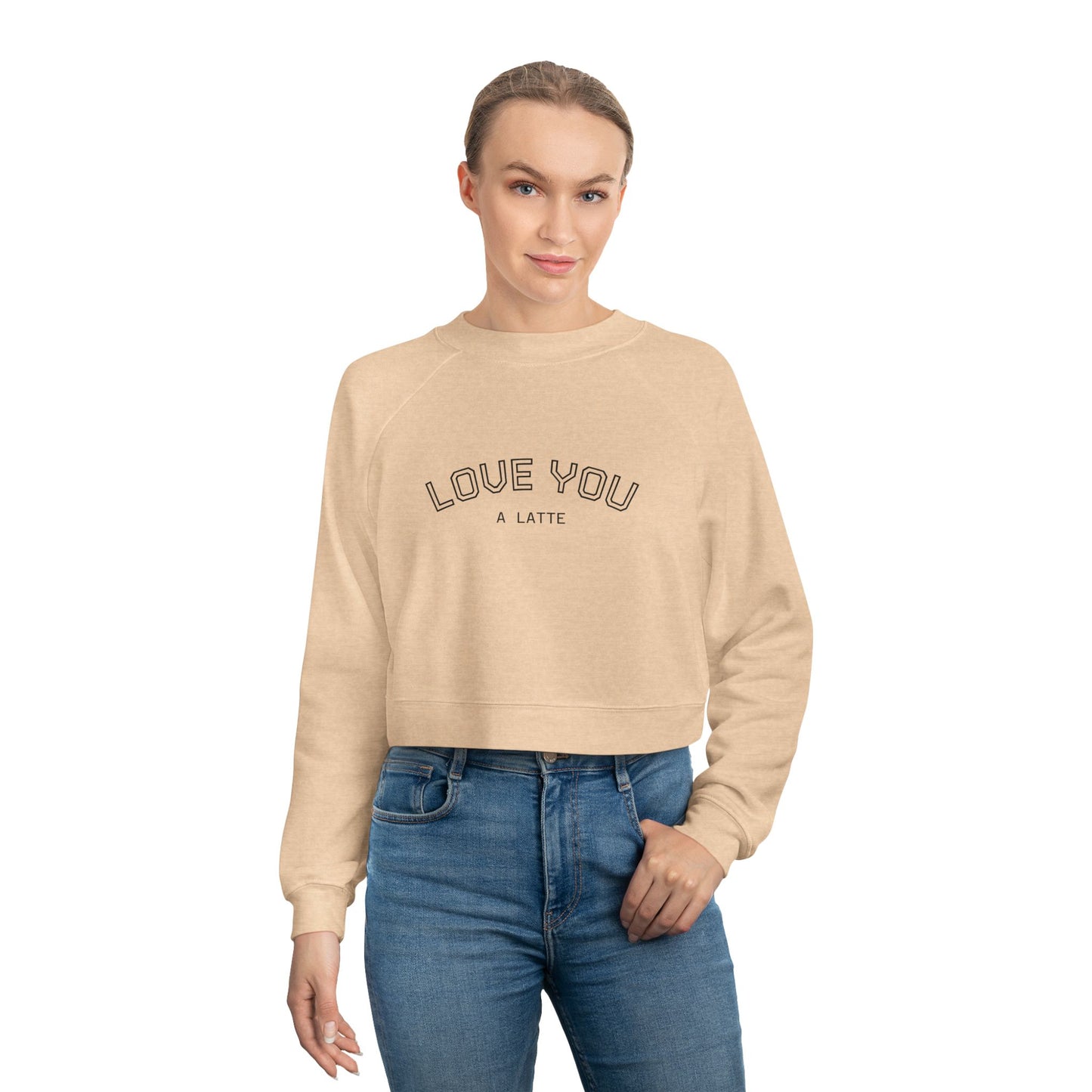 Cropped Pullover — Love You A Latte
