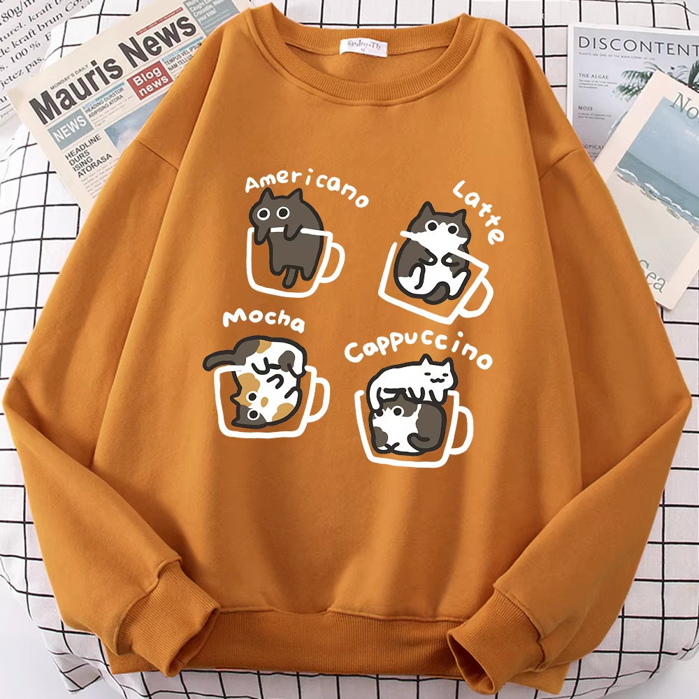 Coffee Cat Crewneck