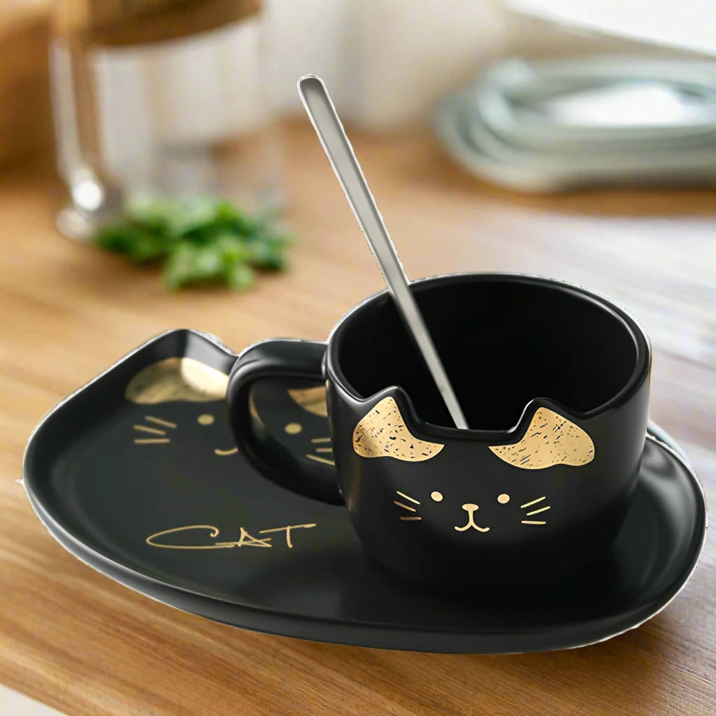 Meow Mug & Tray Set