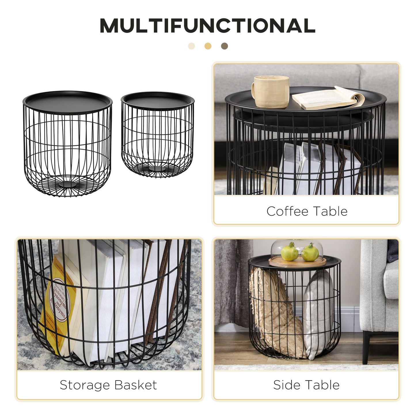 Nesting Coffee Tables - Set of 2