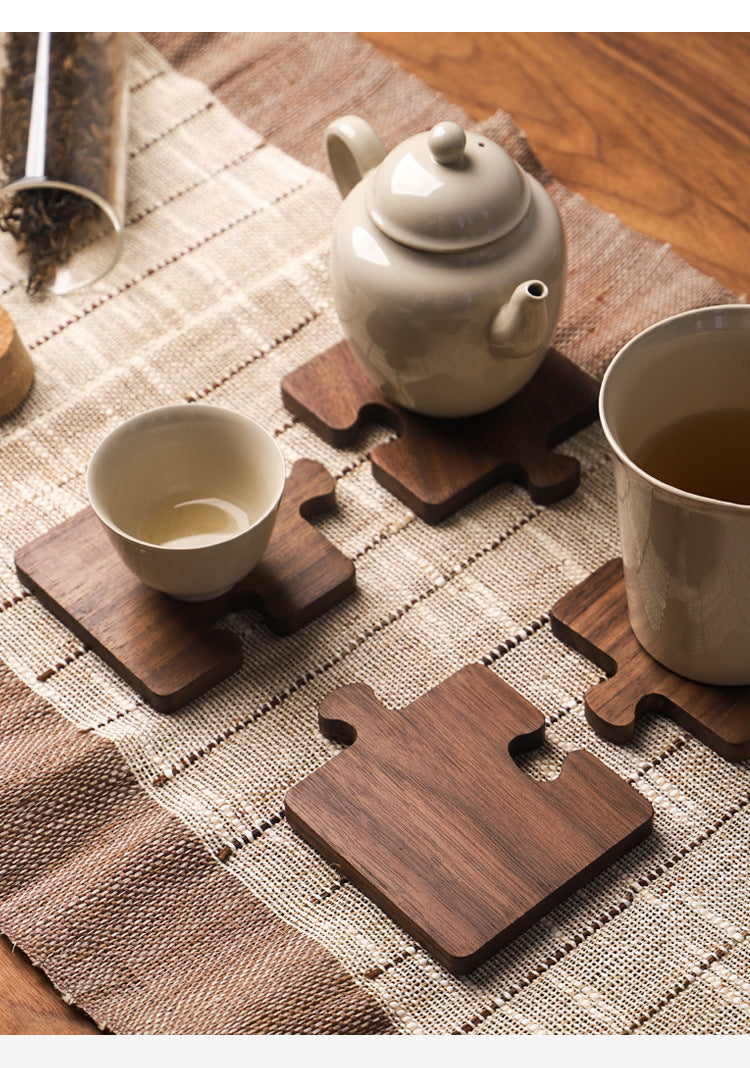 Puzzle Piece Coaster Set