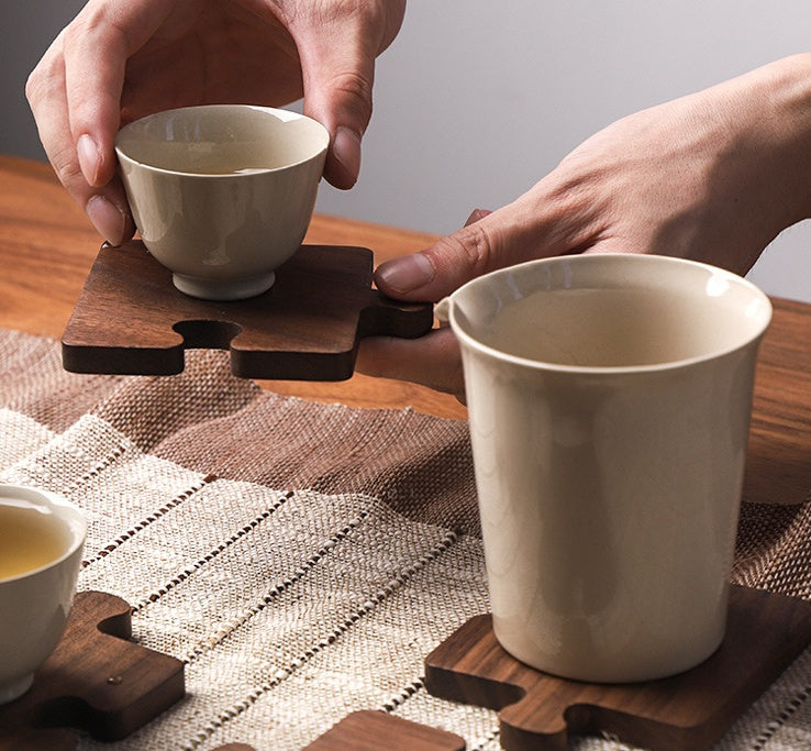 Puzzle Piece Coaster Set