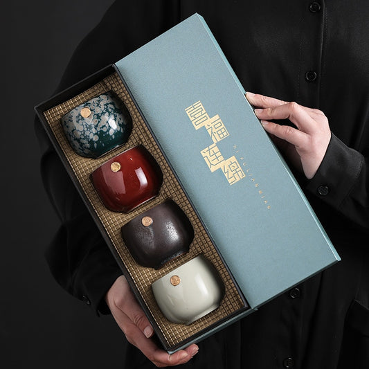 Japanese style Gongfu kiln teacup set