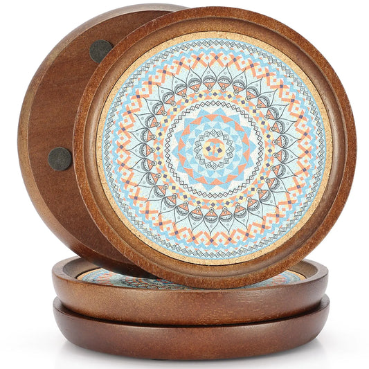 Rustic Roots Wooden Coasters