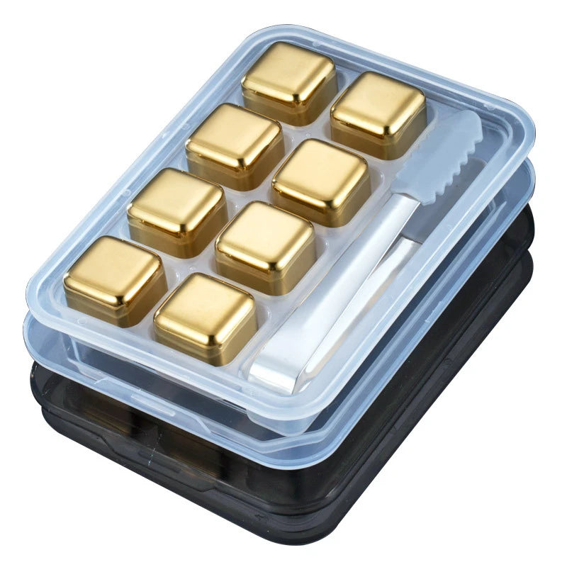 Stainless Steel Ice Cubes (GOLD)
