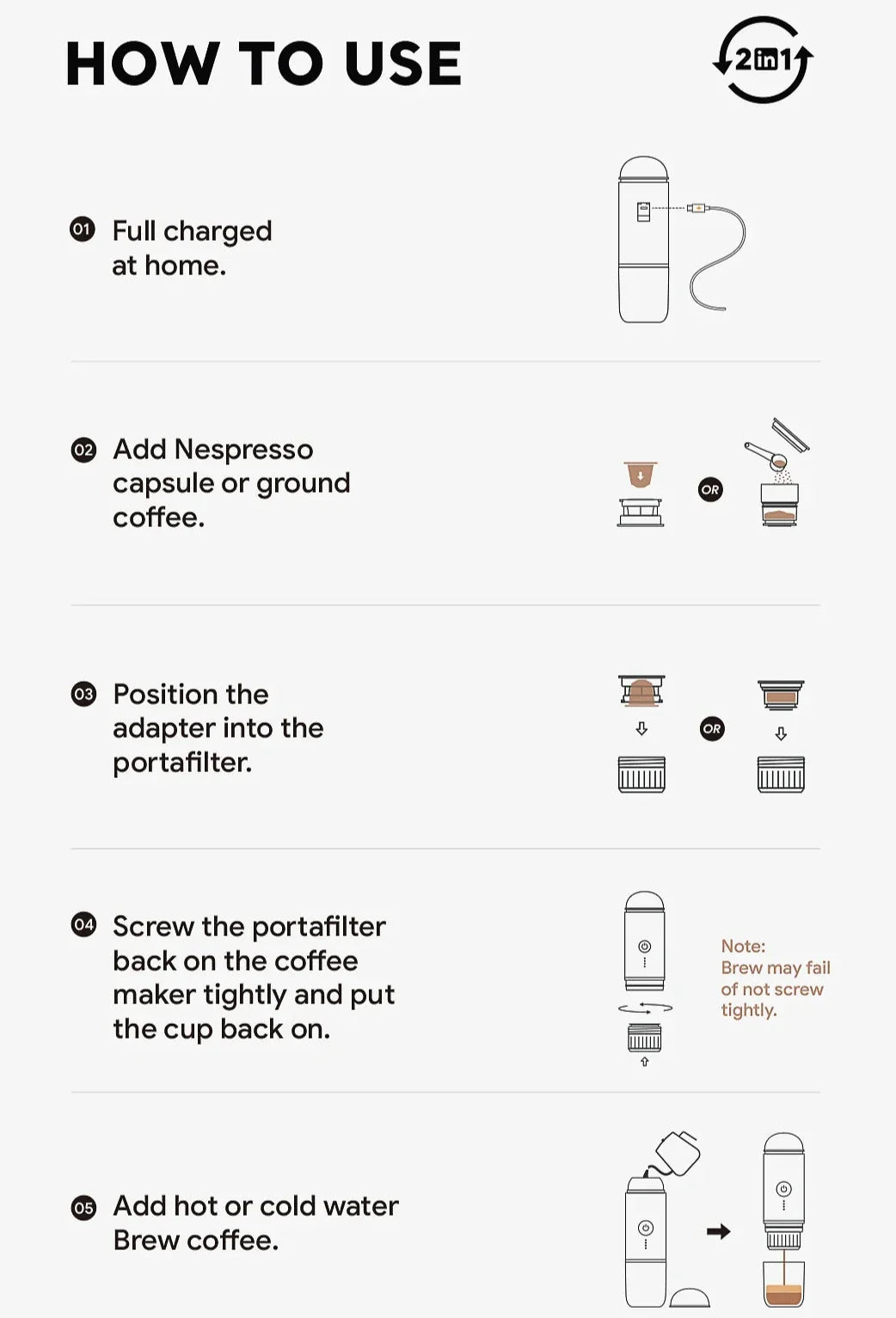 Portable Espresso Coffee Maker