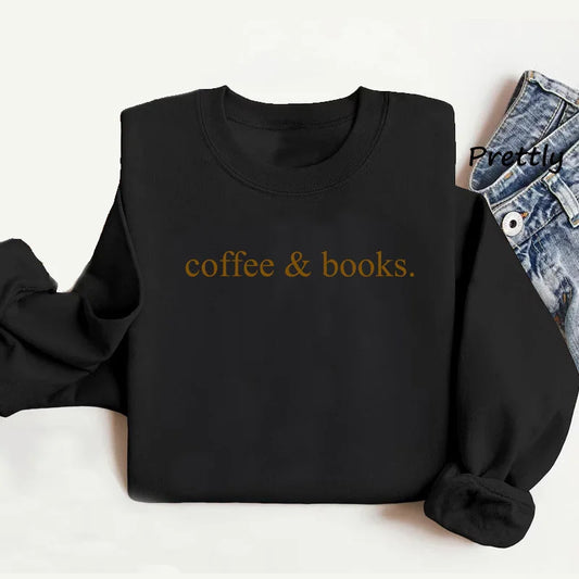 Coffee & Books Women's Crewneck