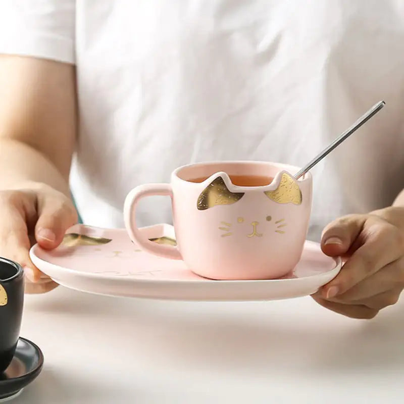Meow Mug & Tray Set