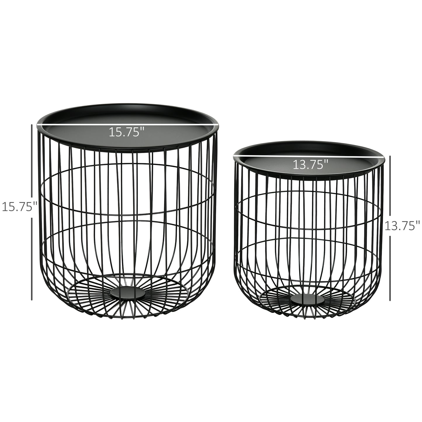 Nesting Coffee Tables - Set of 2