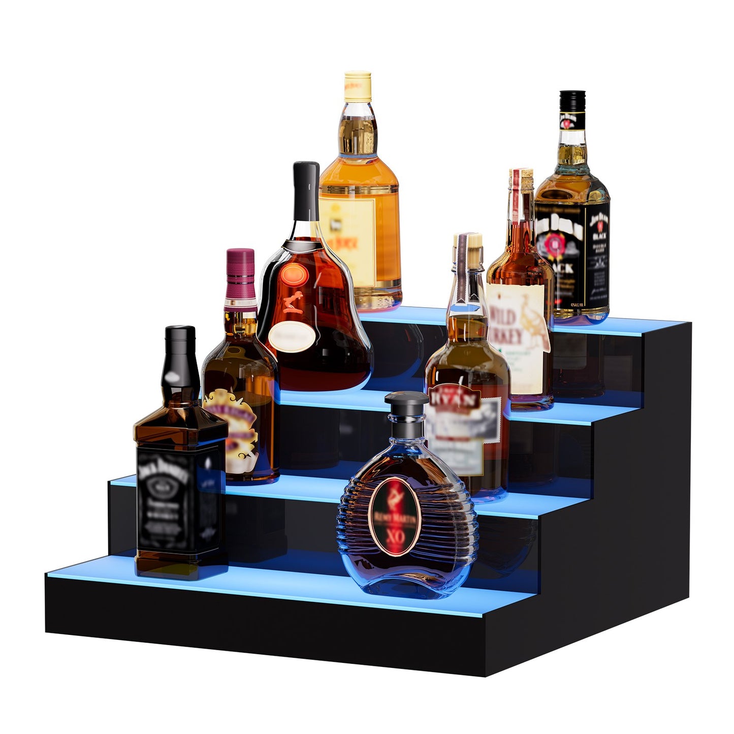 4 Tier LED Liquor Bottle Display