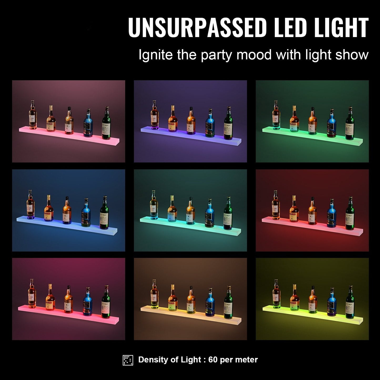 LED Liquor Bottle Display