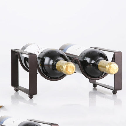 European Wrought Iron Wine Shelf